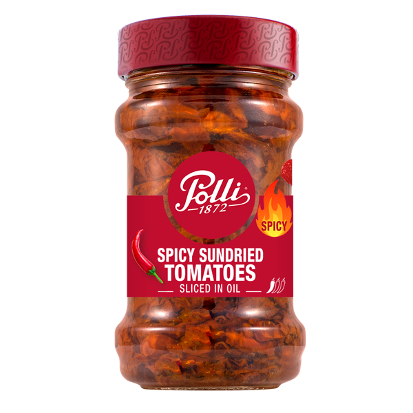 Spicy Sundried Tomatoes Sliced in Oil